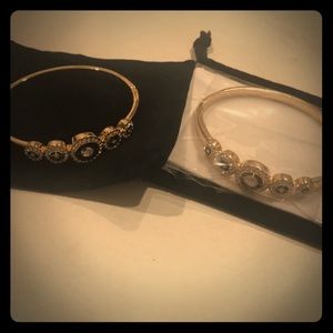 18k Gold Bracelet with Swarovski Crystals